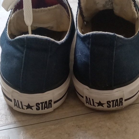 Women Blue Converse Allstars Size 7 - Picture 2 of 6